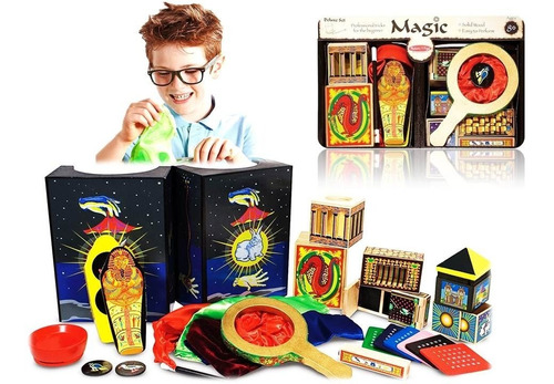 Set De Magia Deluxe De Madera 10 Trucos Magia Kit Aprendiz 