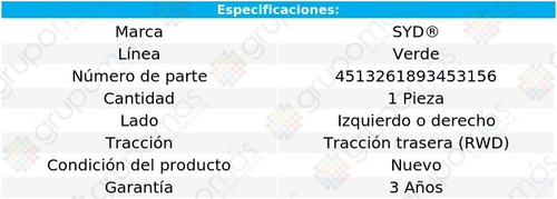 1 Cople Dirección Izq/der F-250 Rwd 67 Al 70 Línea Verde