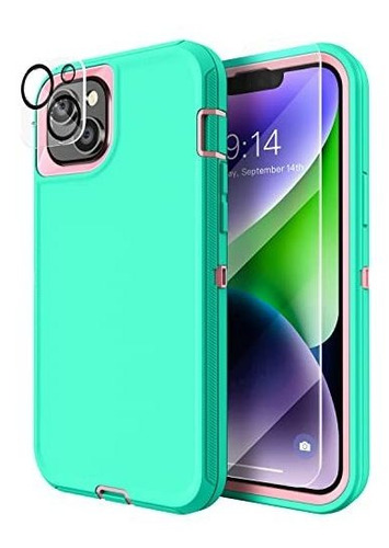 Mxx Funda De Alta Calidad Para iPhone 14 Plus, Con L6pfo