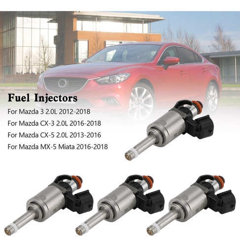 Y1z 4 Inyectores De Combustible Pe01-13-250c Para Mazda 3