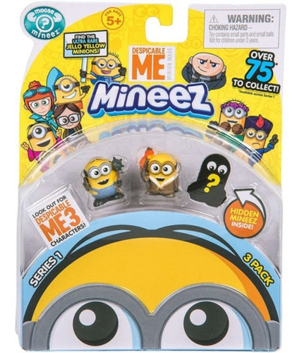 Minions Blister X 3 Mineez Wabro 8202