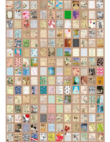 365 Hojas De Material Vintage Para Álbumes De Recortes, Bric