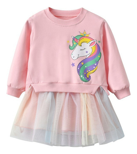 2025 Vestidos De Niña Vestido Informal De Dibujos Animados