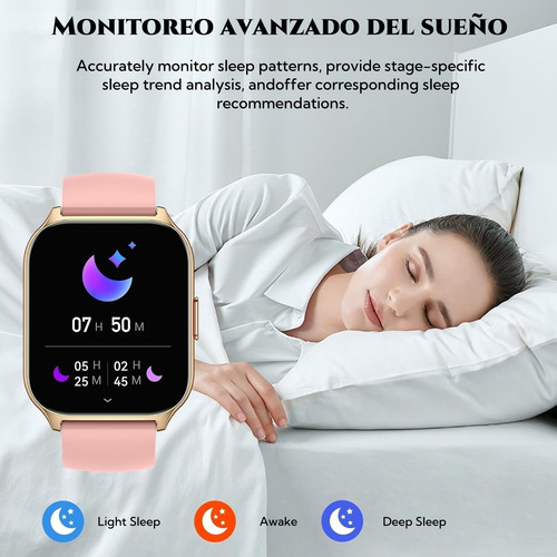 Reloj Inteligente Smartwatch Bluetooth Llamadas Para Reloj Inteligente De 1.85 Pulgadas Relojes Dama Smart Watch Mujer Reloj Inteligente Hombres Rosa Smart Watch Y2 Rosa Dorado