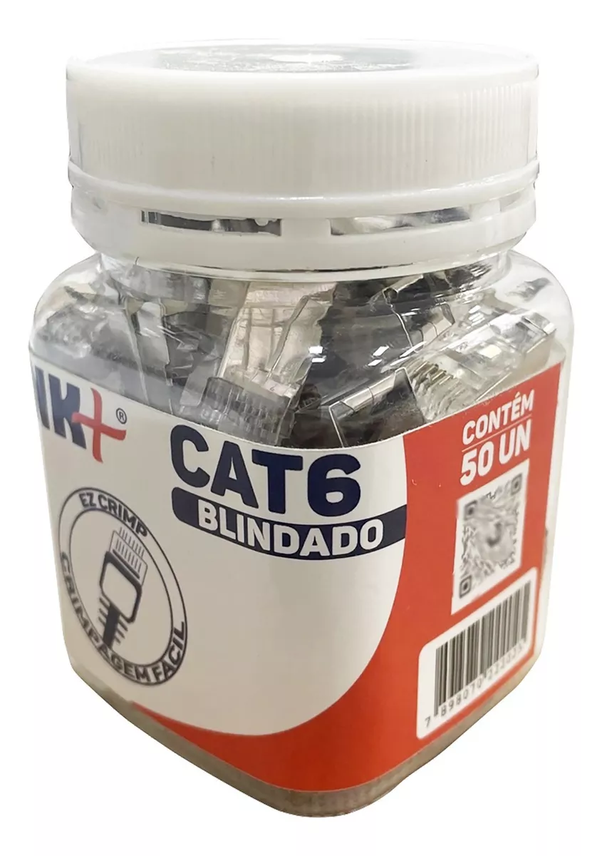 Terceira imagem para pesquisa de conector rj45 cat6 blindado