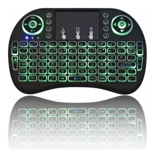 Mini Controle Universal Smart Tv Teclado Mouse Touch Até 10m