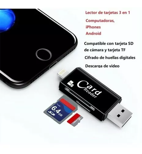 Lector Tarjeta Sd Tf Tablet Micro Usb Usb 3en1 / 240028