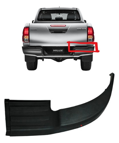 Moldura Defensa Trasera Toyota Hilux 2019 20 21 2022 Derecha