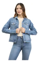 Comprar Camperas De Jeans Elastizada En Azul Clasico Stone M\u002Fcenitho