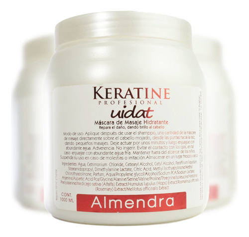 Crema De Tratamento 1000ml Uidat Almendra