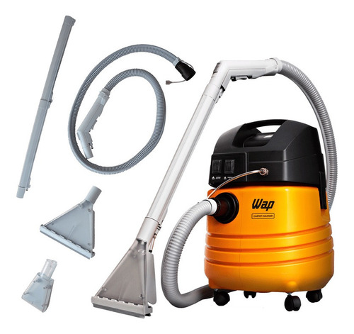 Aspiradora extractora De tacho Wap Carpet Cleaner 25L amarilla y negra 220V  60Hz | MercadoLibre