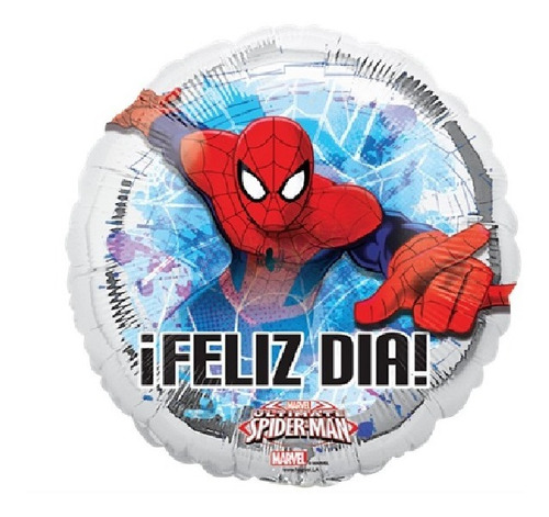 Kit 9 Globos Spiderman Metalizado 