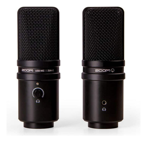 Kit De Microfone Com Fone Usb Zoom Zum-2 Para Podcast
