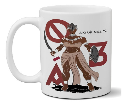 Taza De Cerámica Religion Umbanda Oba Exclusiva Art 0896