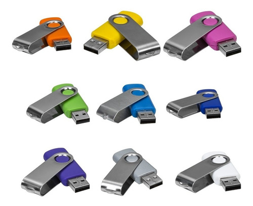 Pen Drive Giratorio Personalizado Pct 20 Und