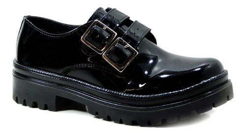 Zapato Niña Blasito 21e10 Charol Negro Escolar 21½-25 Gnv®
