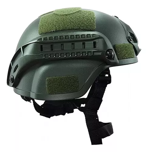 Casco Kevlar Militar Balístico Mich Nivel Iii-a Verde