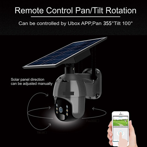 3g 4g Sim Cámara Solar Ptz Zoom Cctv Seguridad Al Aire Libre