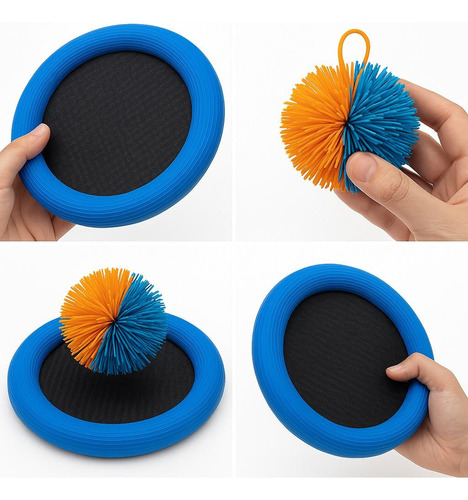 Trampolin Para Niños Frisby Resortes Frisbee Volador Disco