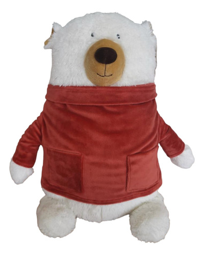 Peluche Bebe, Grande, Oso Blanco Super Suave 40 Cms Storki