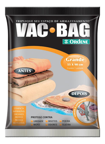 Saco A Vácuo Vac Bag Ordene Grande 55cm X 90cm