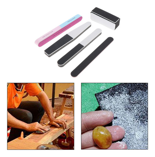 5pcs Modelo Herramientas Lijado Palos Set Limas De Estilo 2