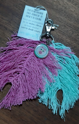 Imagen 2 de 3 de Llavero Y/o Protector Identificador Bolso Virgen Lechuza