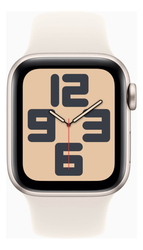 Apple Watch SE GPS (2da Gen) • Caja de aluminio blanco estelar de 40 mm • Correa loop deportiva blanco estelar - Excelente (Reacondicionado)