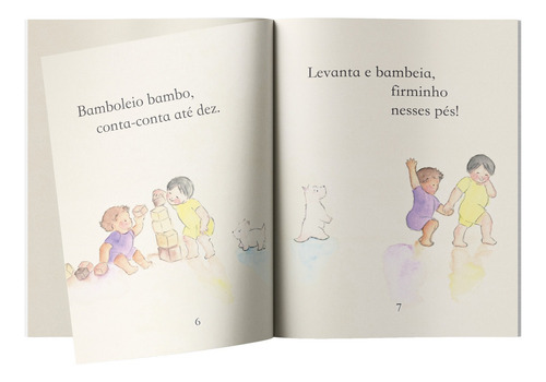 Livro Bamboleio bambo o primeiro passo de Jen Storer capa dura 2022 em português editorial HarperKids