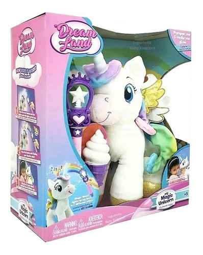 Imagen 3 de 3 de Peluche Unicornio Mágico C/luz+sonido Myunicorndreamland | C