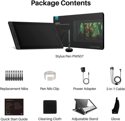 Tableta Grafica 16'' Fhd Huion Kamvas Pro 16 Diseño