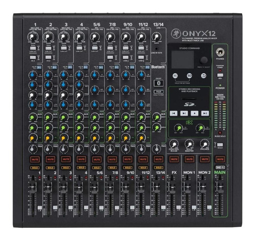 Mackie Onyx 12 Mixer Analogico 12 Canales Multitrack Usb