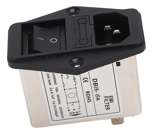 Socket Panel Emi Filter Power Single Phase Iec Power Line