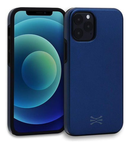 Funda Protectora Multicapa Azul Para iPhone 12 /12 Pro