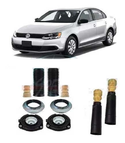 Kit Coxim Batente Coifa Diant + Tras Jetta 2005 A 2012