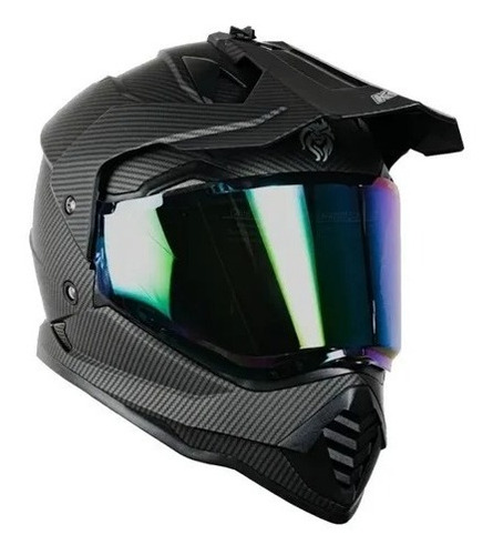 Casco Motocross Negro Kov Onix Tipo Fibra De Carbono Ktm Dm Color Negro Tamaño Del Casco Xl