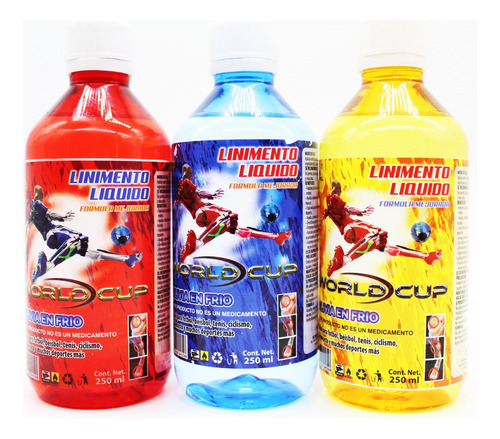 Linimento 250ml Deportes Calentamiento Muscular 3 Pz