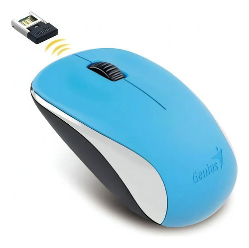 Mouse Inalámbrico Genius  Nx-7000 Ocean Blue Color Ocean Blue