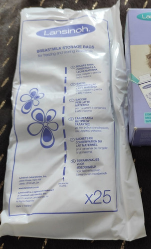 25 Bolsas Lansinoh Reusables De 180 Ml