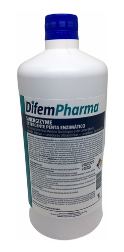 Sinergizyme Detergente Pentaenzimático Difem 1 Litro