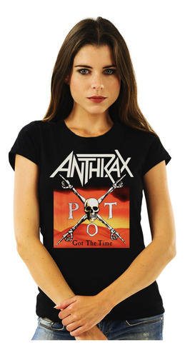 Polera Mujer Anthrax Got The Time Metal Abominatron