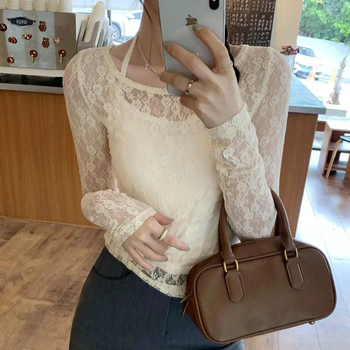 Conjunto De Camiseta Con Capucha De Encaje - Elegante Verano
