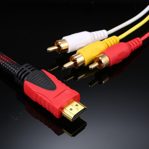 R0x Cable De Vídeo Hd A O A Cable Av Macho De 3 A, 1,5 M