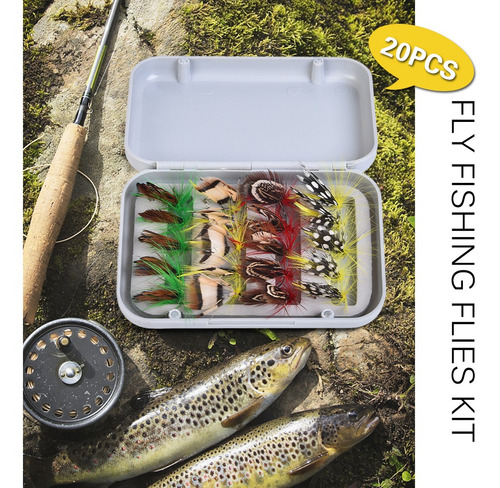 Juego De Moscas De Pesca Con Mosca 20/100 Piezas Surtidos De