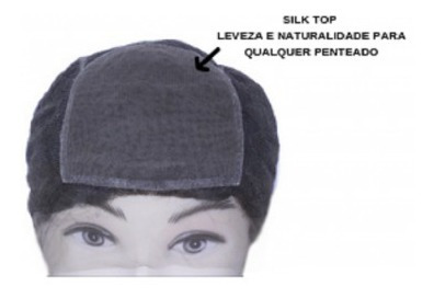 Prótese Capilar Silk Top Cabeça Total (45 Cm) #castanho Natu