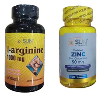 Comprar L Arginina 1000 Mg + Zinc Crecimiento Desarrollo Aumento Hgh