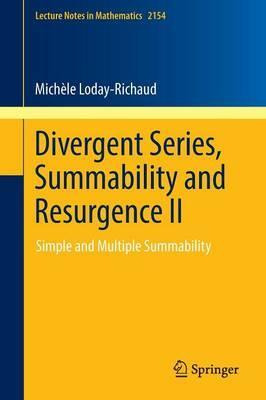 Libro Divergent Series, Summability And Resurgence Ii : S...
