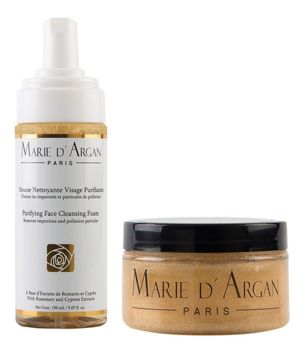 Espuma Astringente Detox + Exfoliante Facial Marie D'argan