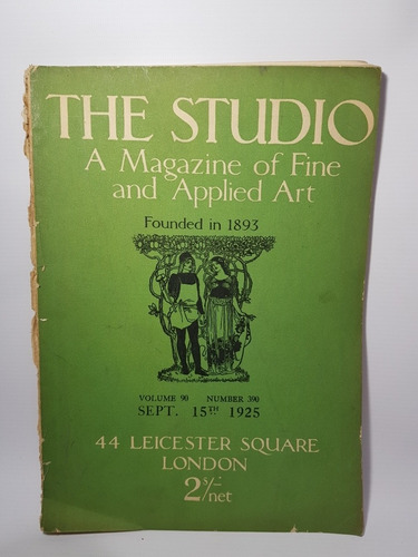 Diseño Revista The Studio Inglés 1925 44 Leicester Mag 56781