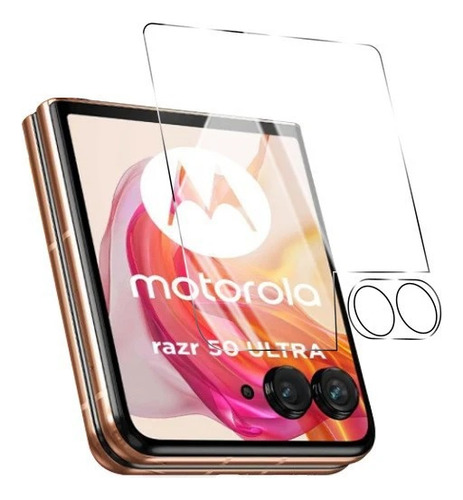 Mica Cristal Protector Camara Pantalla Moto Razr 50 Ultra